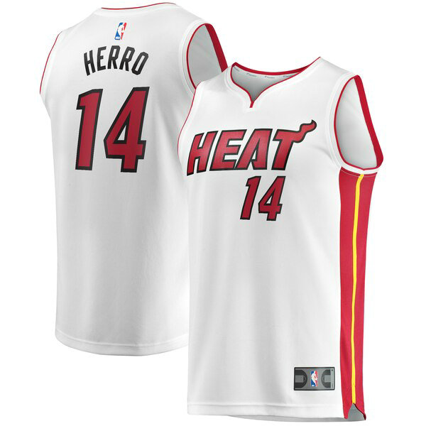 Camiseta Tyler Herro 14 Miami Heat Association Edition Blanco Hombre